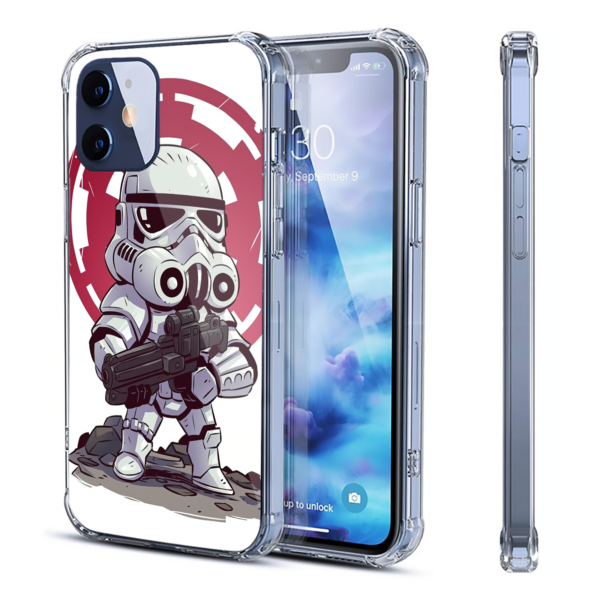 （画像用） スター・ウォーズ Star Wars 【iPhone 12シリーズ対応】透明スマホケース（クリアソフトケース）